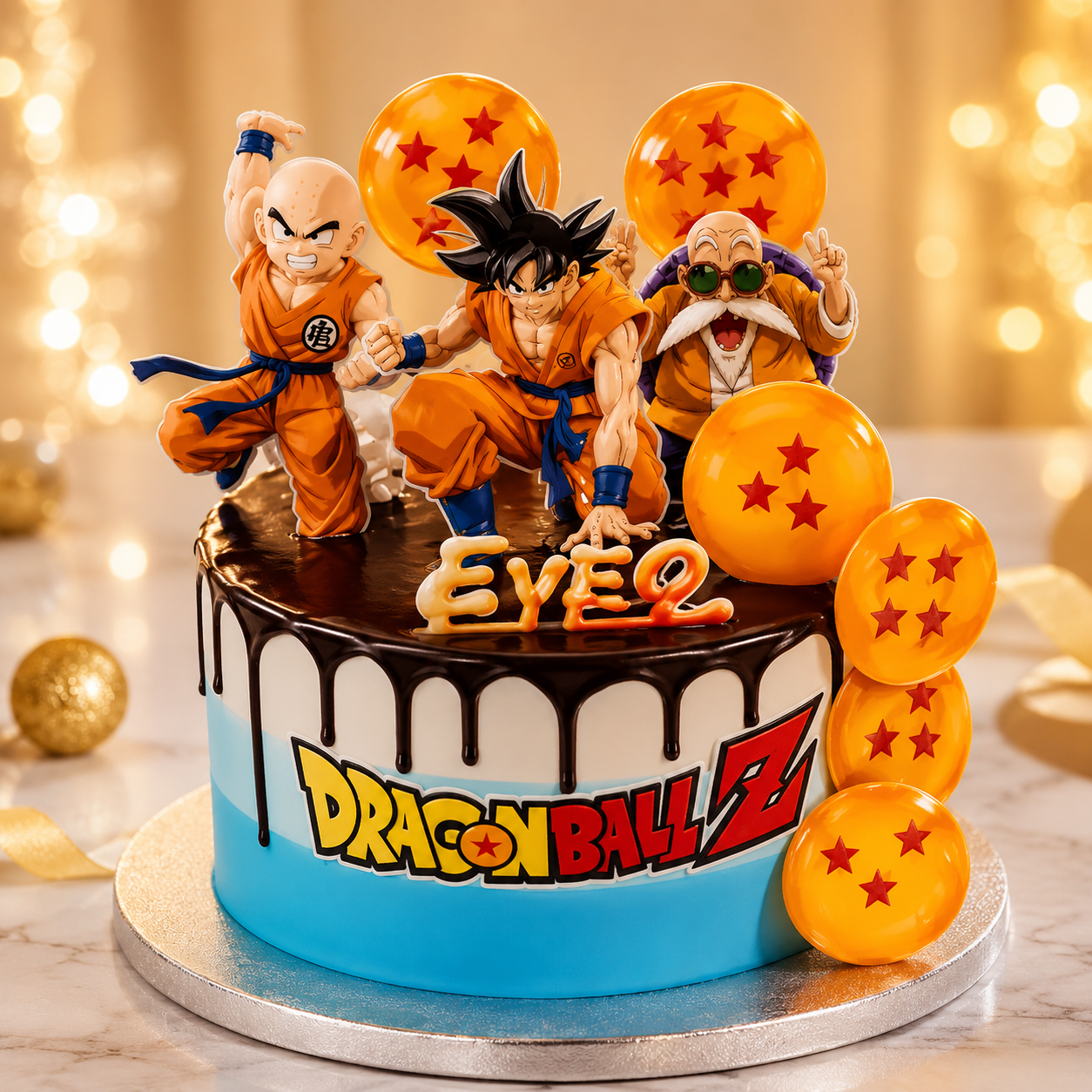 Tarta Dragon Ball Z personalizada - Confitería Sanfer