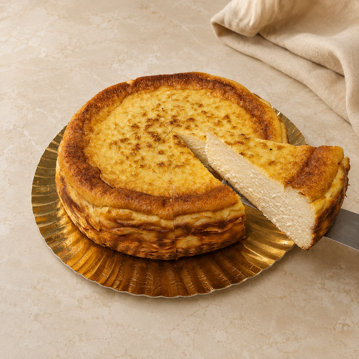 Tarta Queso Natural - Confitería Sanfer